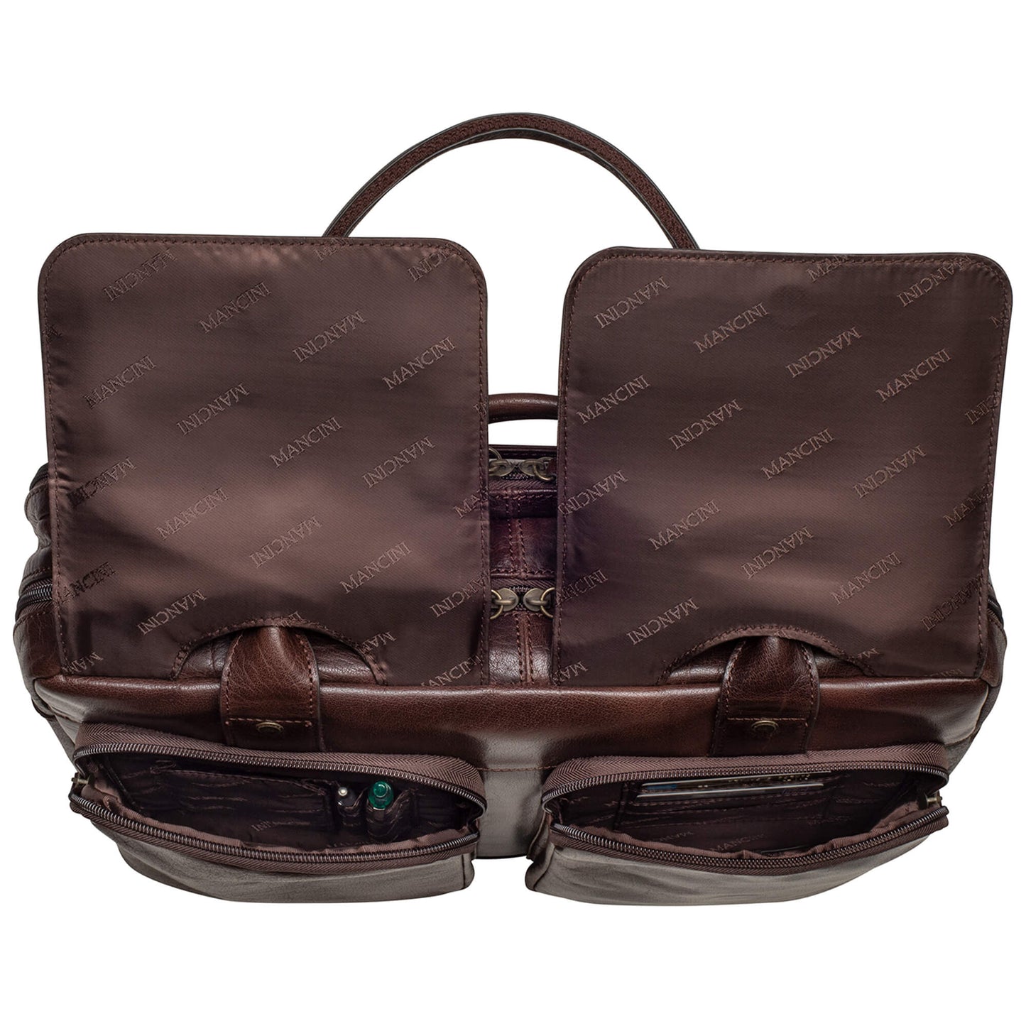 MANCINI BUFFALO DOUBLE COMPARTMENT BRIEFCASE (70s Edition)