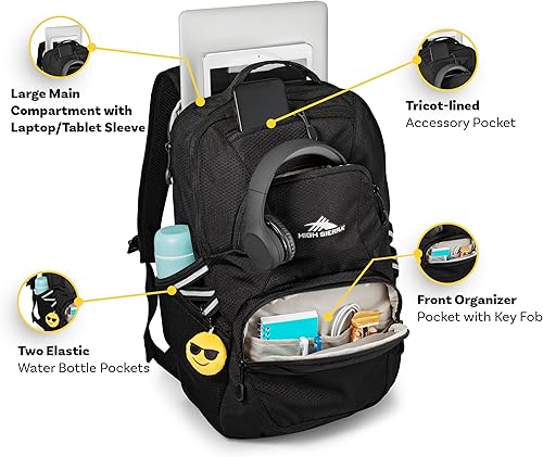 High Sierra Swoop SG Backpack - Black