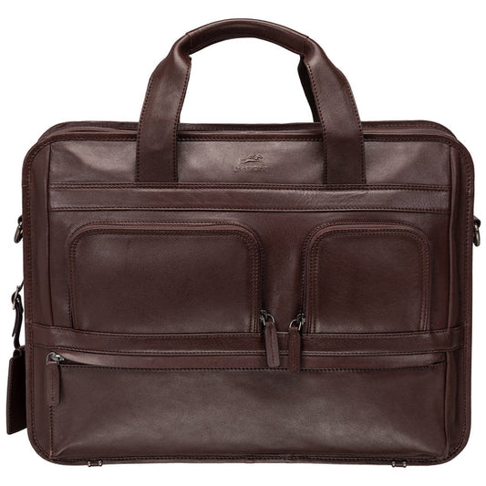 MANCINI BUFFALO DOUBLE COMPARTMENT BRIEFCASE (2020s Edition)