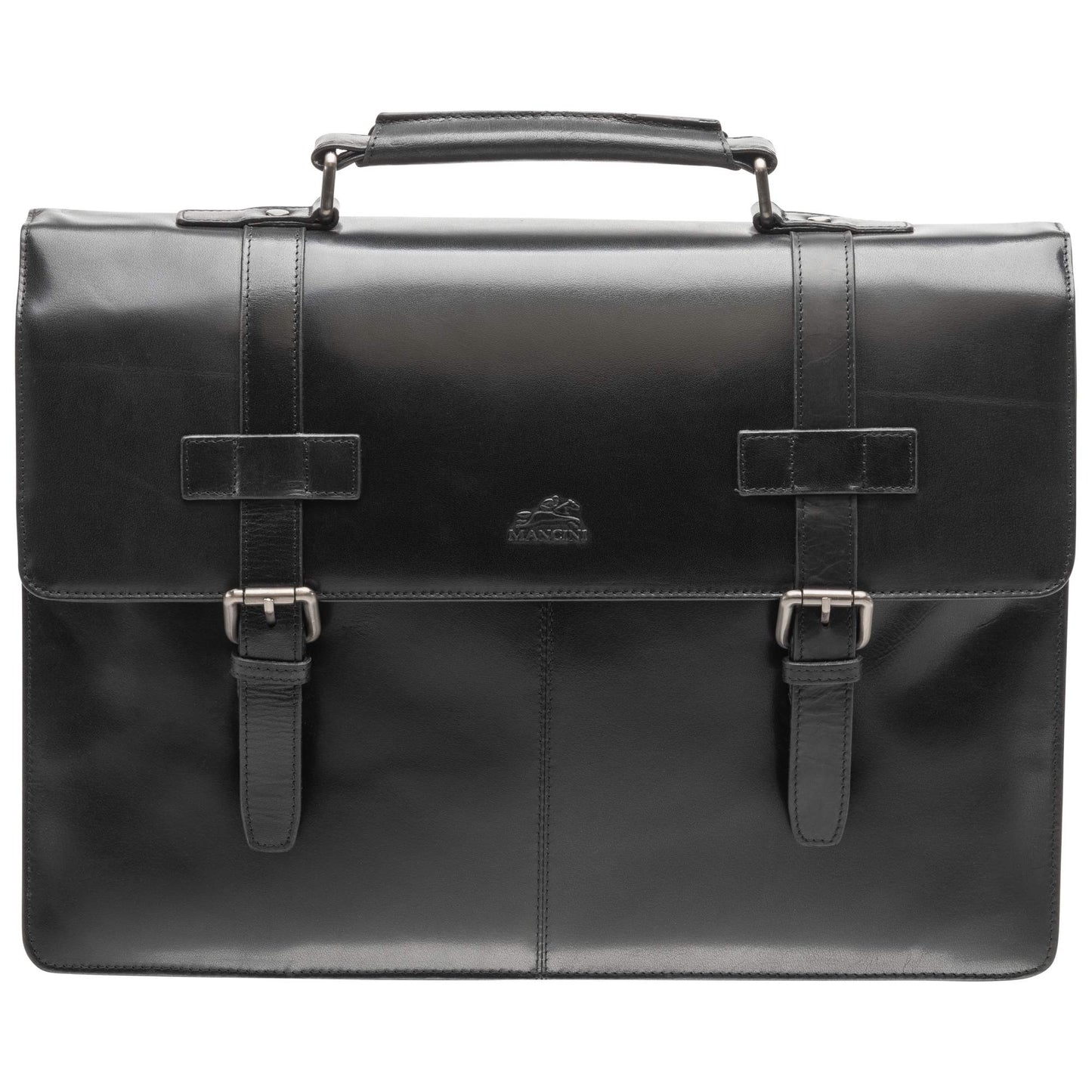 MANCINI BUFFALO DOUBLE COMPARTMENT BRIEFCASE