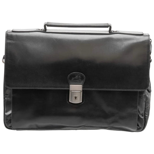 MANCINI BUFFALO TRIPLE COMPARTMENT BRIEFCASE (60s Edition)