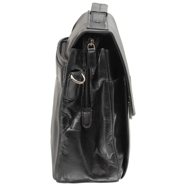 MANCINI BUFFALO TRIPLE COMPARTMENT BRIEFCASE (60s Edition)