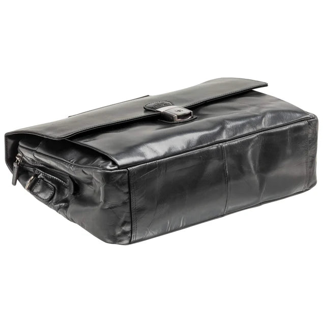 MANCINI BUFFALO TRIPLE COMPARTMENT BRIEFCASE (60s Edition)