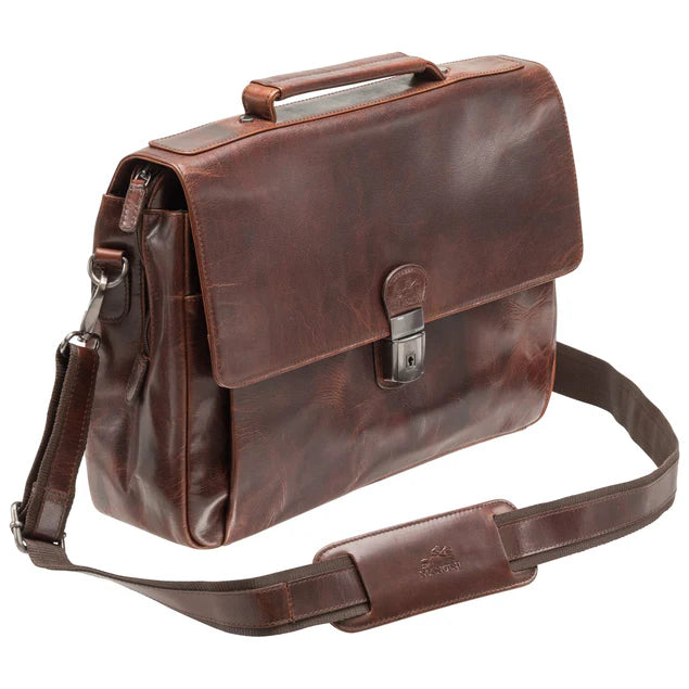 MANCINI BUFFALO TRIPLE COMPARTMENT BRIEFCASE (60s Edition)