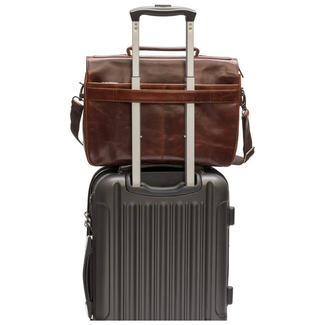 MANCINI BUFFALO TRIPLE COMPARTMENT BRIEFCASE (60s Edition)