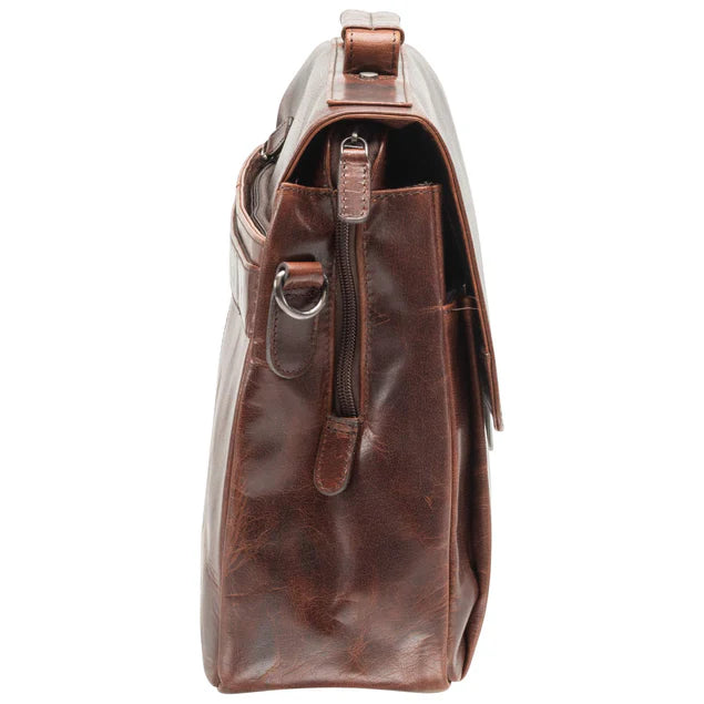 MANCINI BUFFALO TRIPLE COMPARTMENT BRIEFCASE (60s Edition)