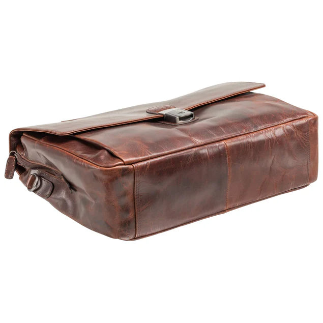 MANCINI BUFFALO TRIPLE COMPARTMENT BRIEFCASE (60s Edition)