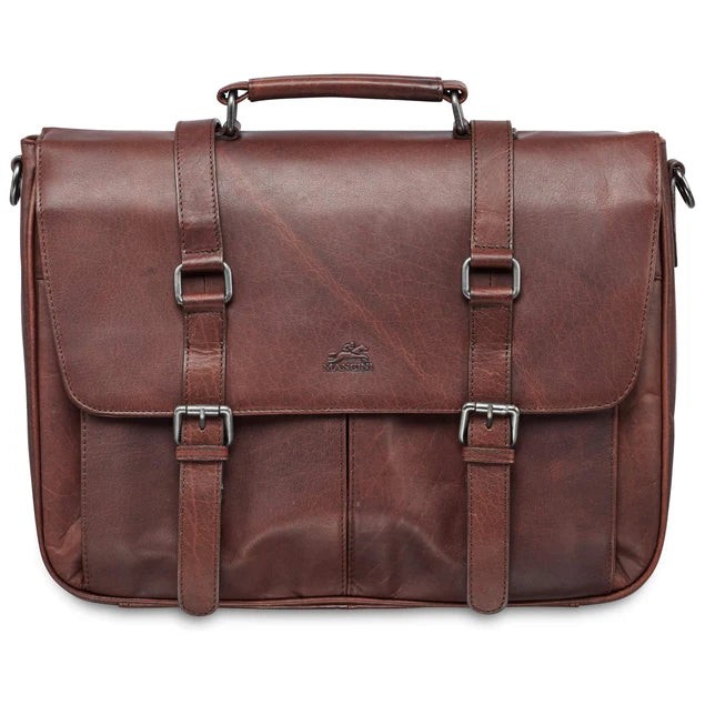 MANCINI BUFFALO SINGLE COMPARTMENT BRIEFCASE