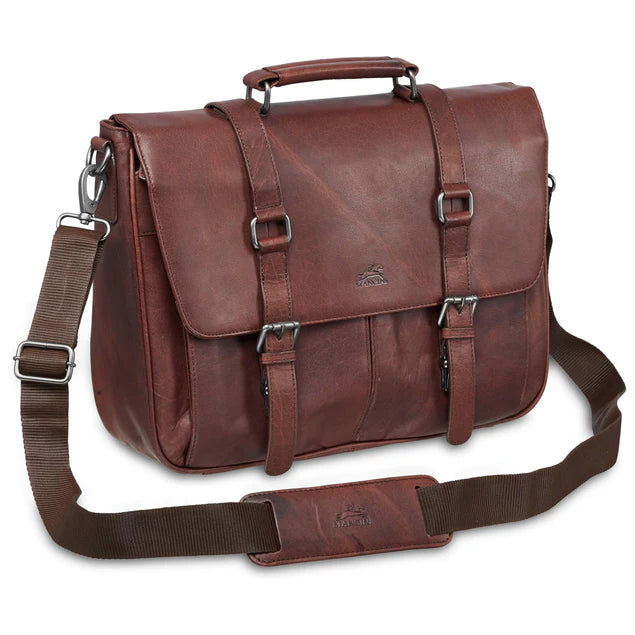 MANCINI BUFFALO SINGLE COMPARTMENT BRIEFCASE