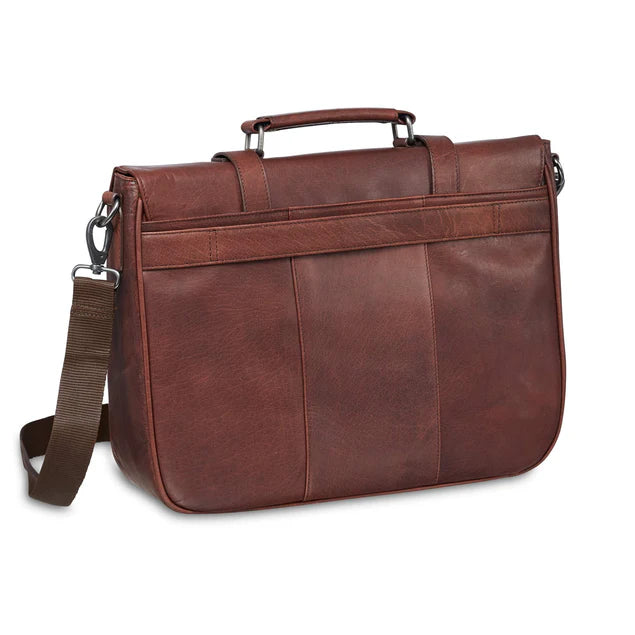 MANCINI BUFFALO SINGLE COMPARTMENT BRIEFCASE