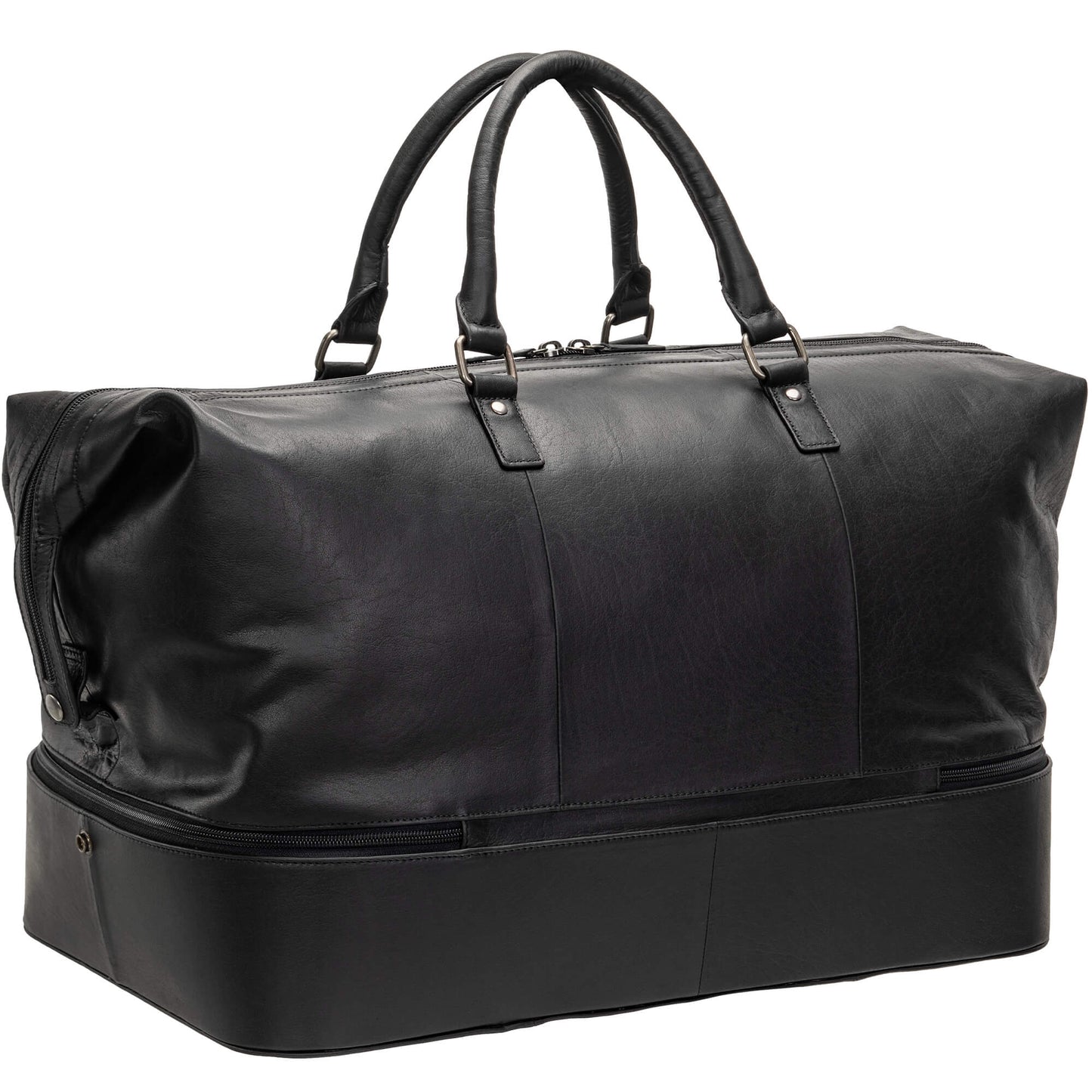 MANCINI BUFFALO DOUBLE COMPARTMENT DUFFLE BAG