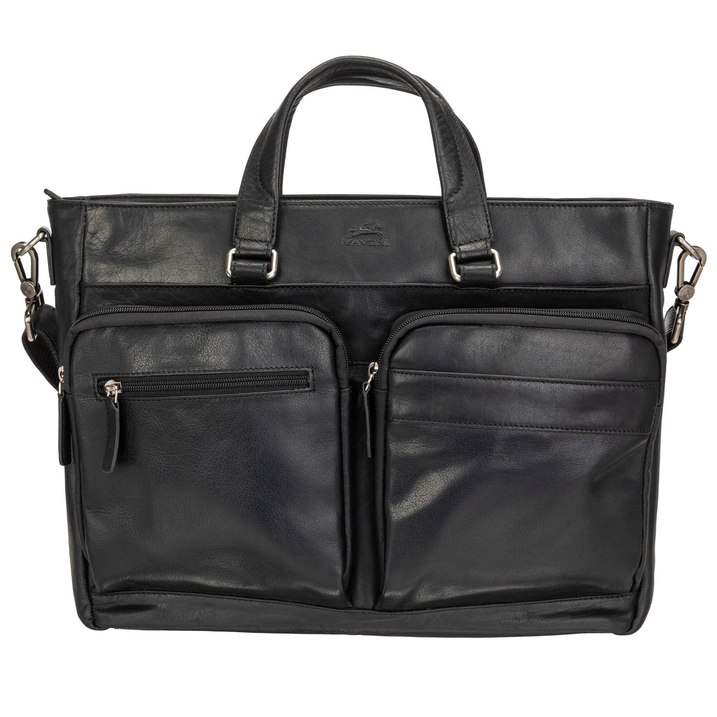 MANCINI BUFFALO LEATHER TOTE BRIEFCASE