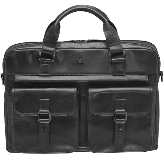 MANCINI BUFFALO DOUBLE COMPARTMENT BRIEFCASE (90s Edition)