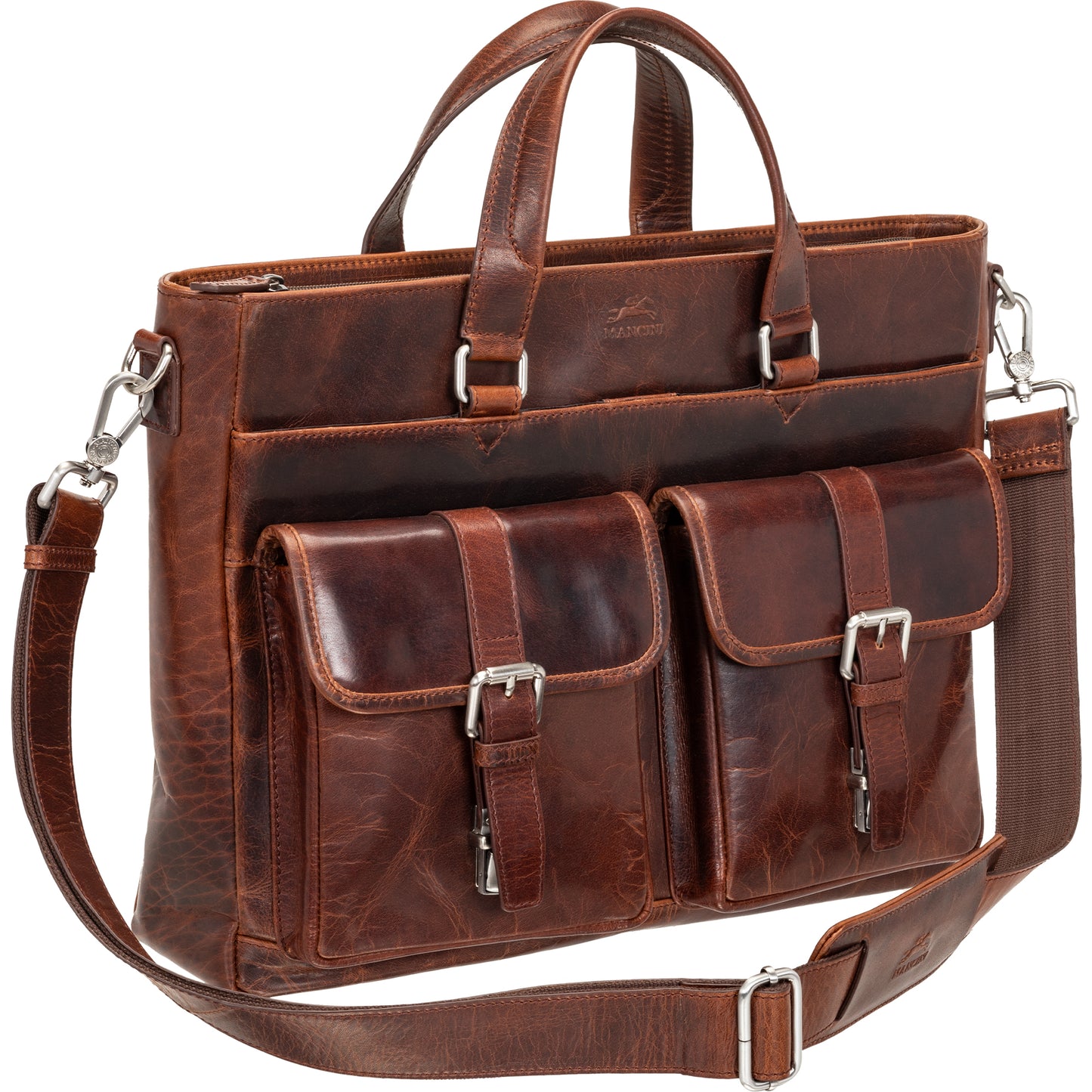 MANCINI BUFFALO LEATHER TOTE (70s Edition)
