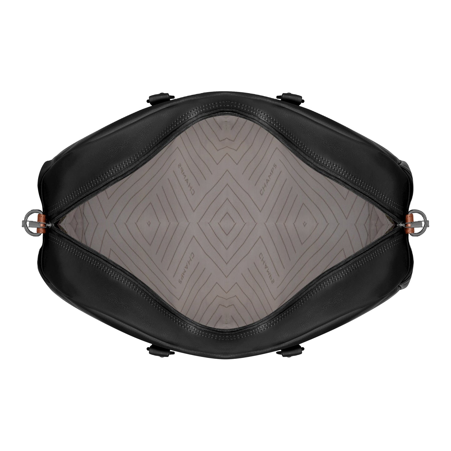 ONYX / LEATHER DUFFLE BAG