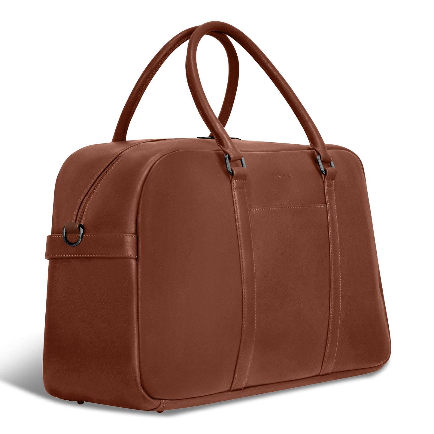 ONYX / LEATHER DUFFLE BAG