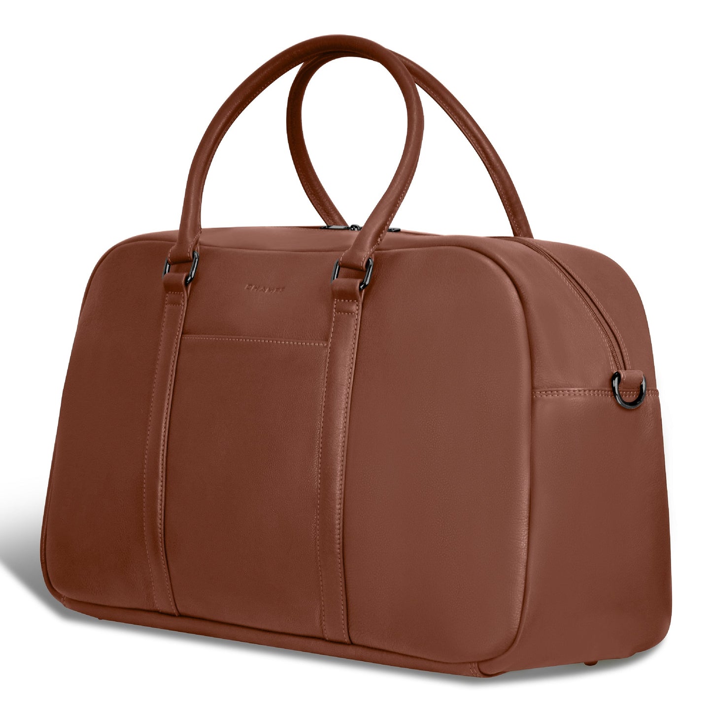 ONYX / LEATHER DUFFLE BAG