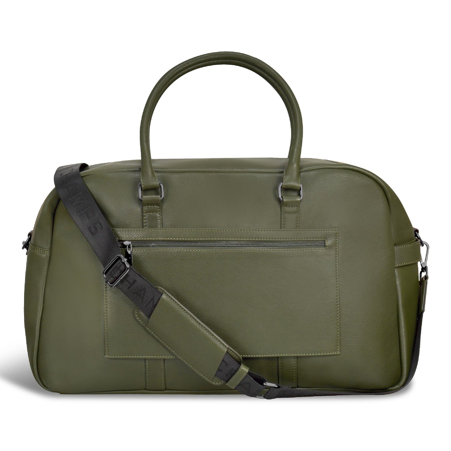 ONYX / LEATHER DUFFLE BAG