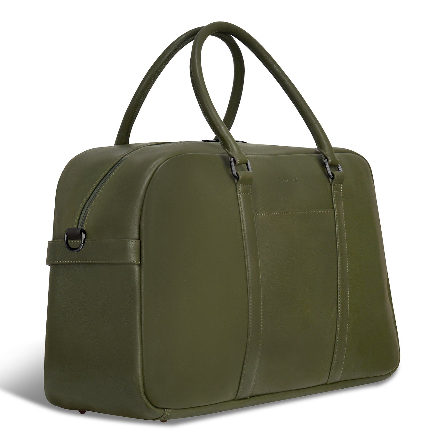 ONYX / LEATHER DUFFLE BAG