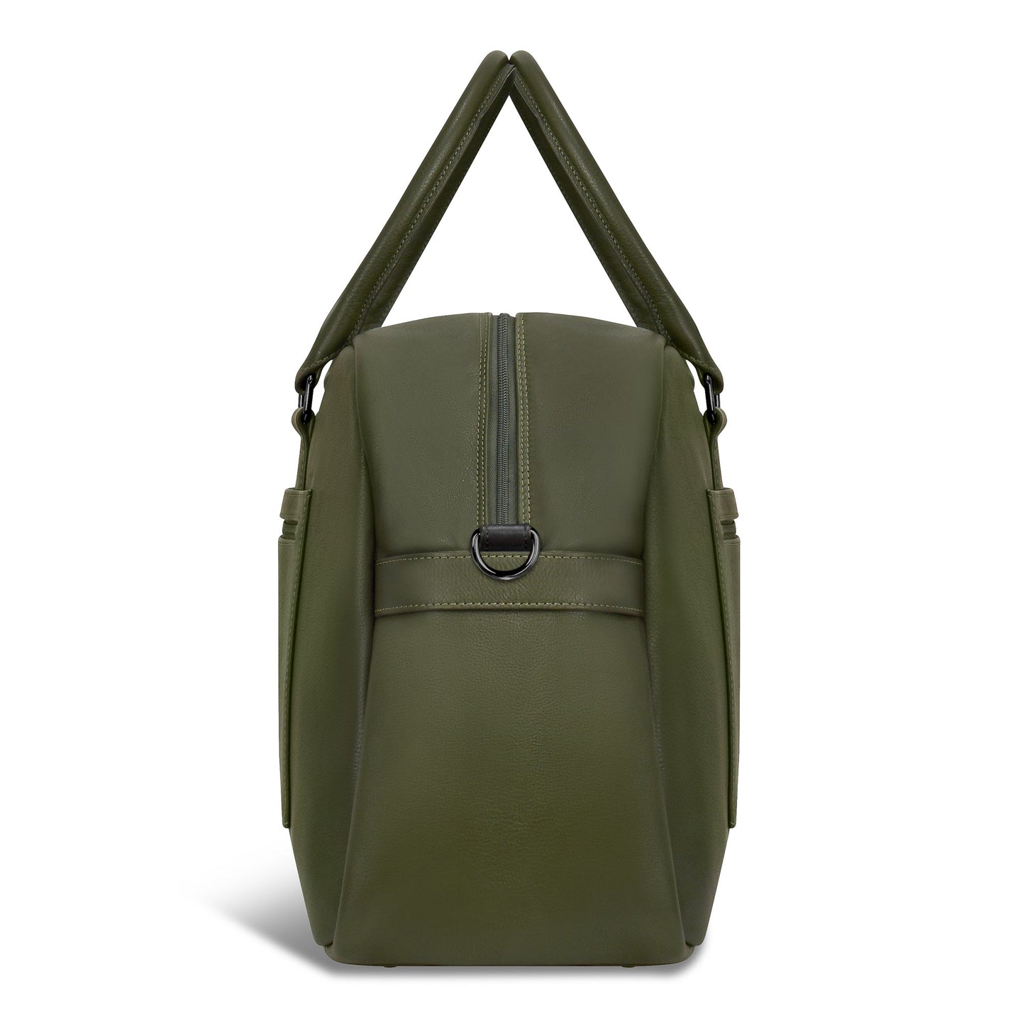 ONYX / LEATHER DUFFLE BAG