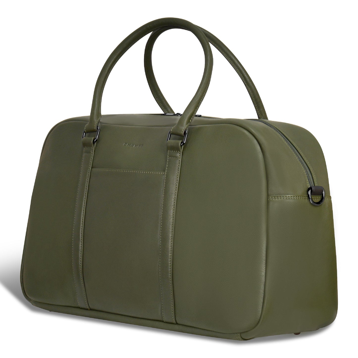 ONYX / LEATHER DUFFLE BAG