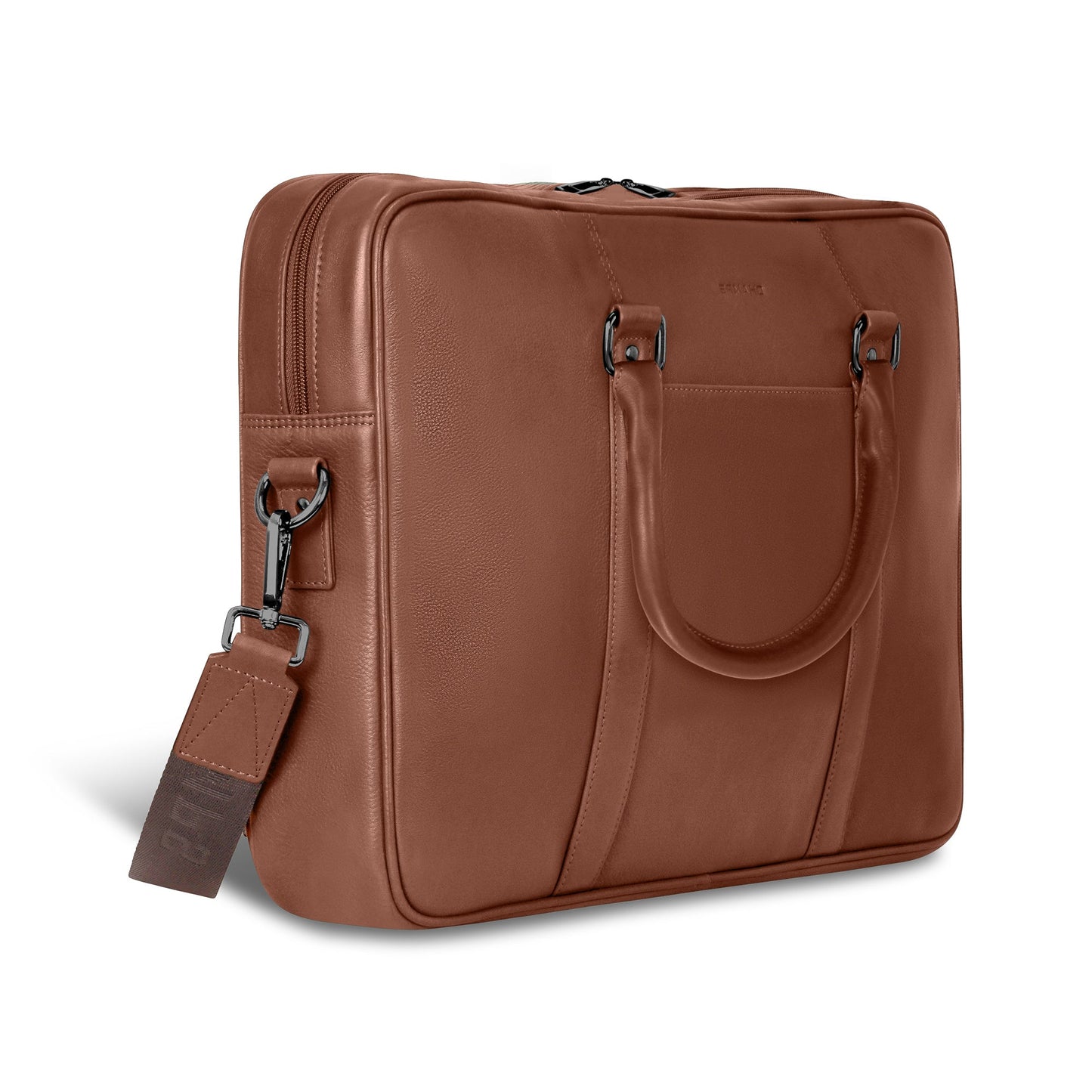 ONYX / SLIM LEATHER BRIEFCASE