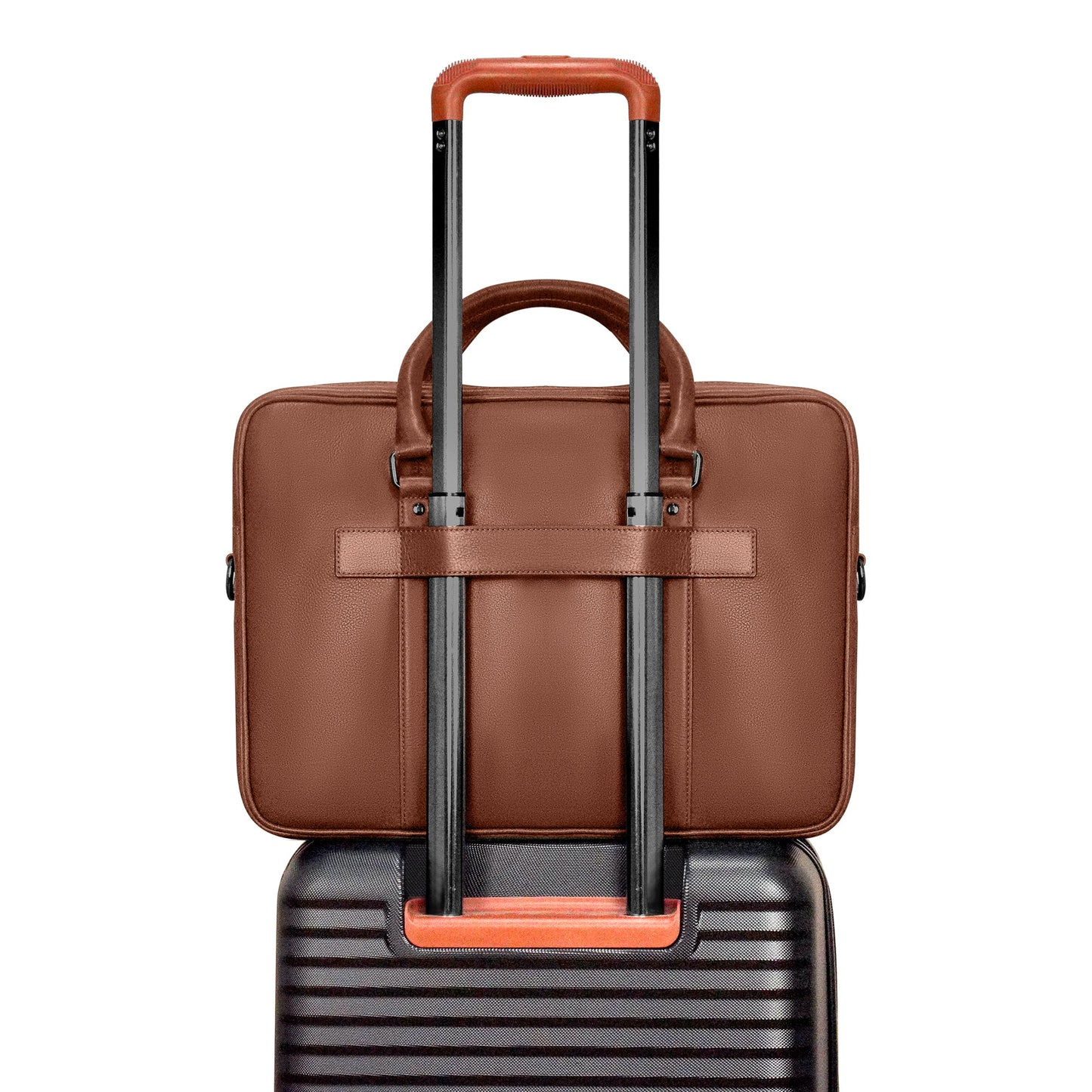 ONYX / SLIM LEATHER BRIEFCASE