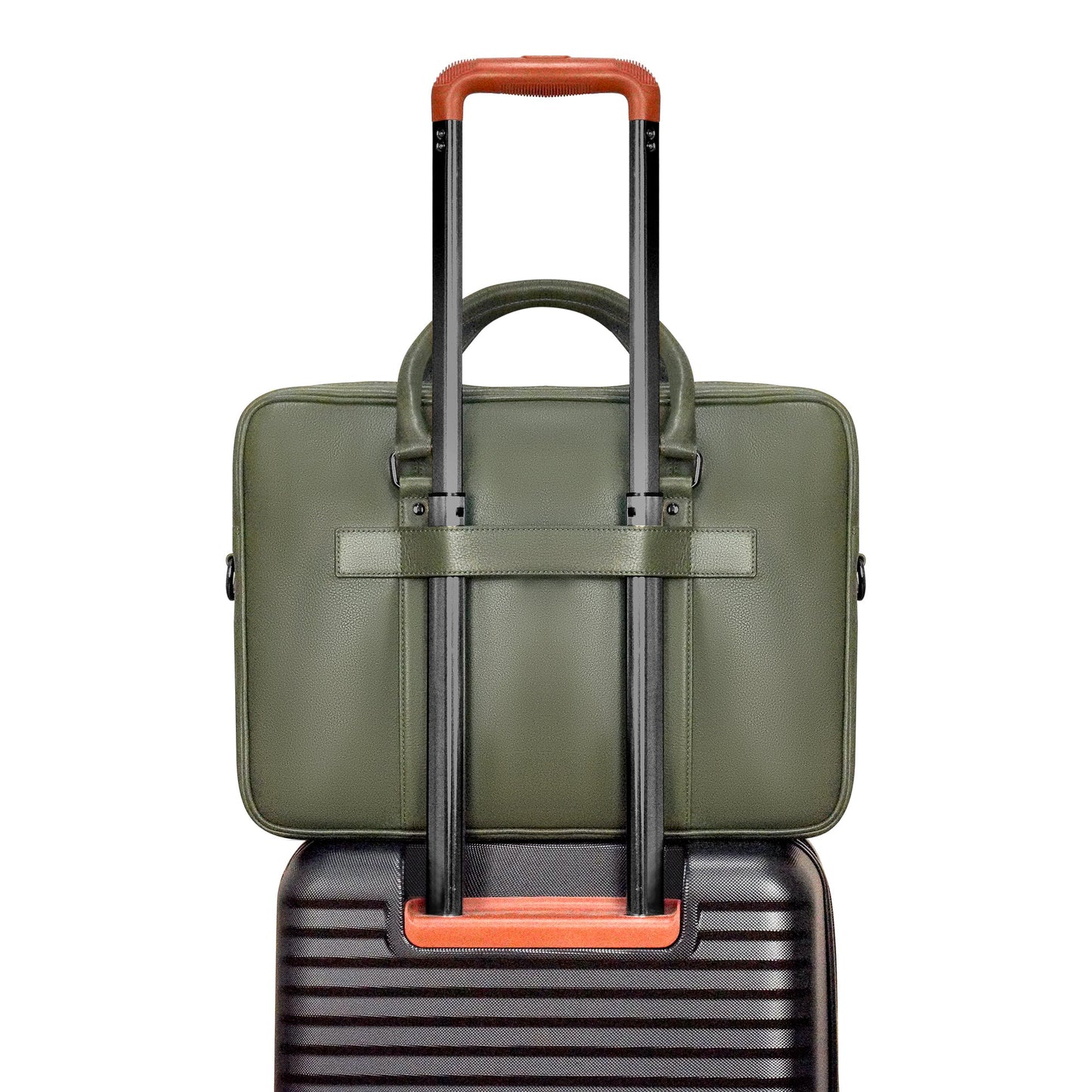 ONYX / SLIM LEATHER BRIEFCASE