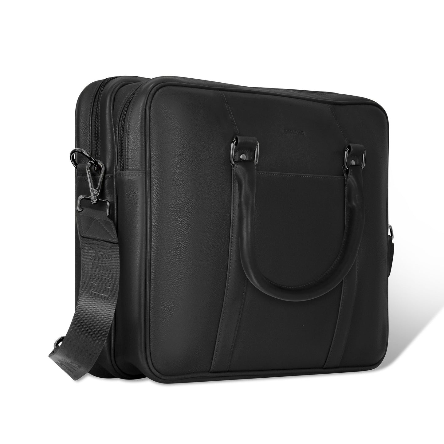 ONYX / LEATHER BRIECASE