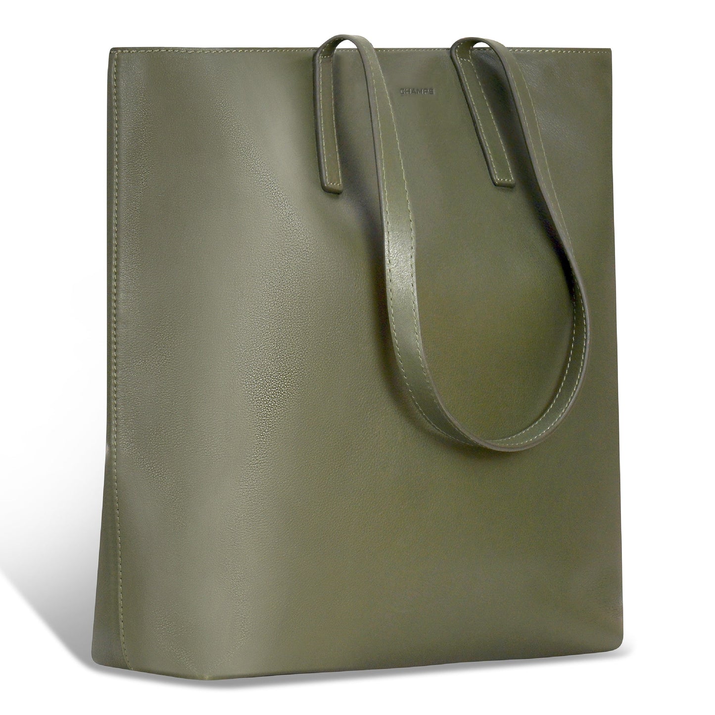ONYX / LEATHER VERTICAL TOTE