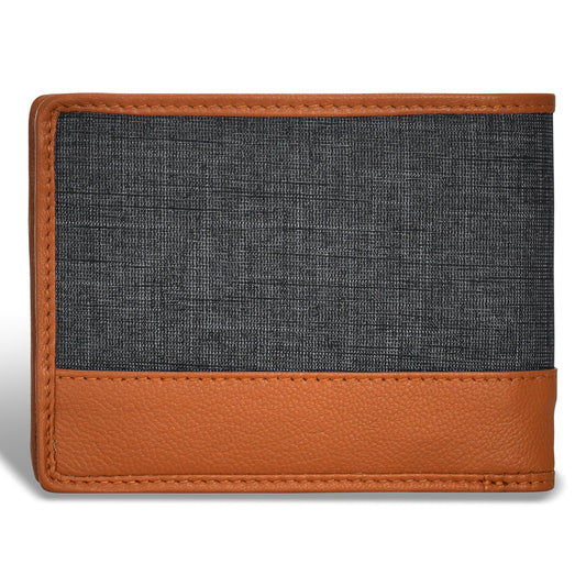 Denim / Leather Bi-Fold Wallet