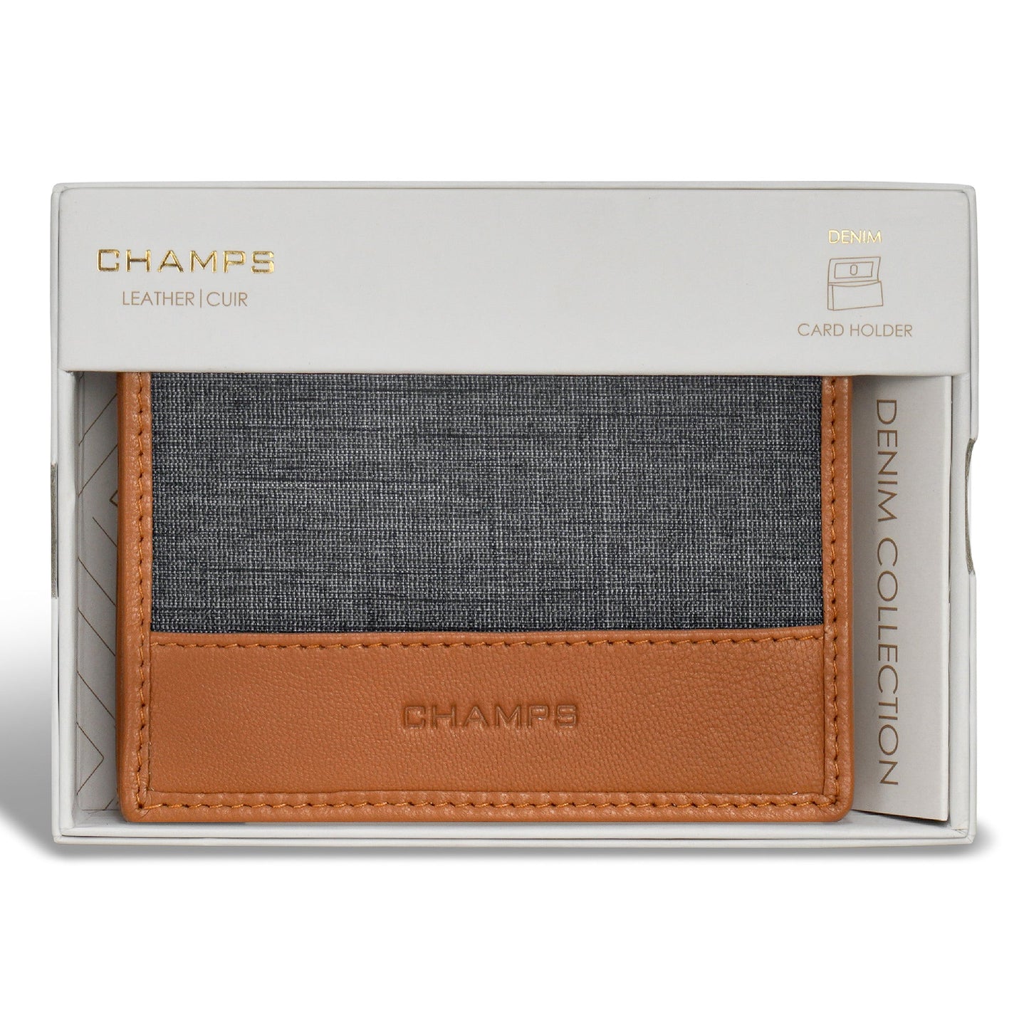 Denim / Leather Cardholder