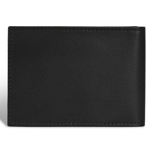 Onyx / Leather Bi-Fold Clip Wallet
