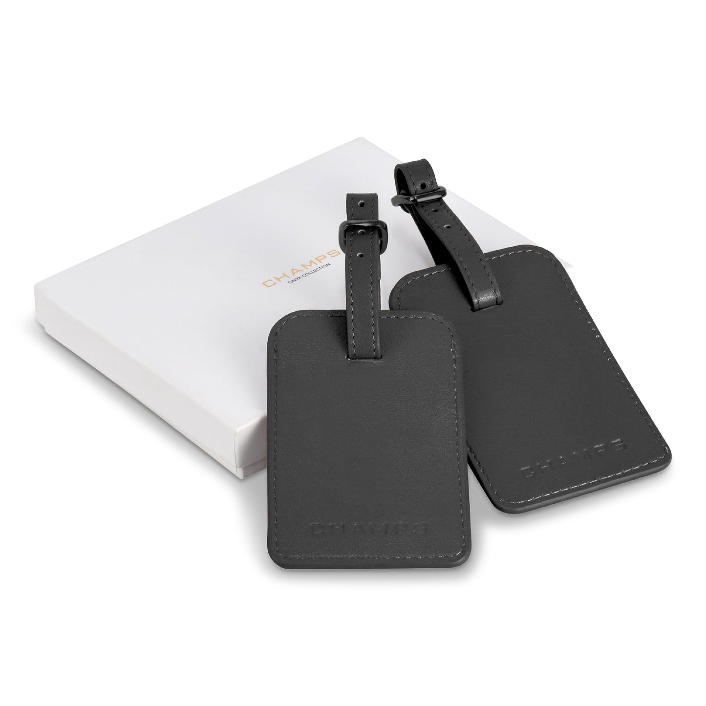 CHAMPS ONYX LEATHER TAG