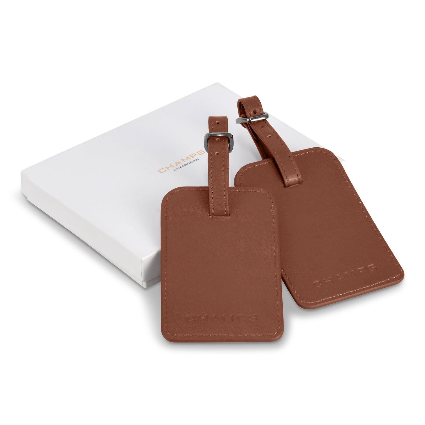 CHAMPS ONYX LEATHER TAG