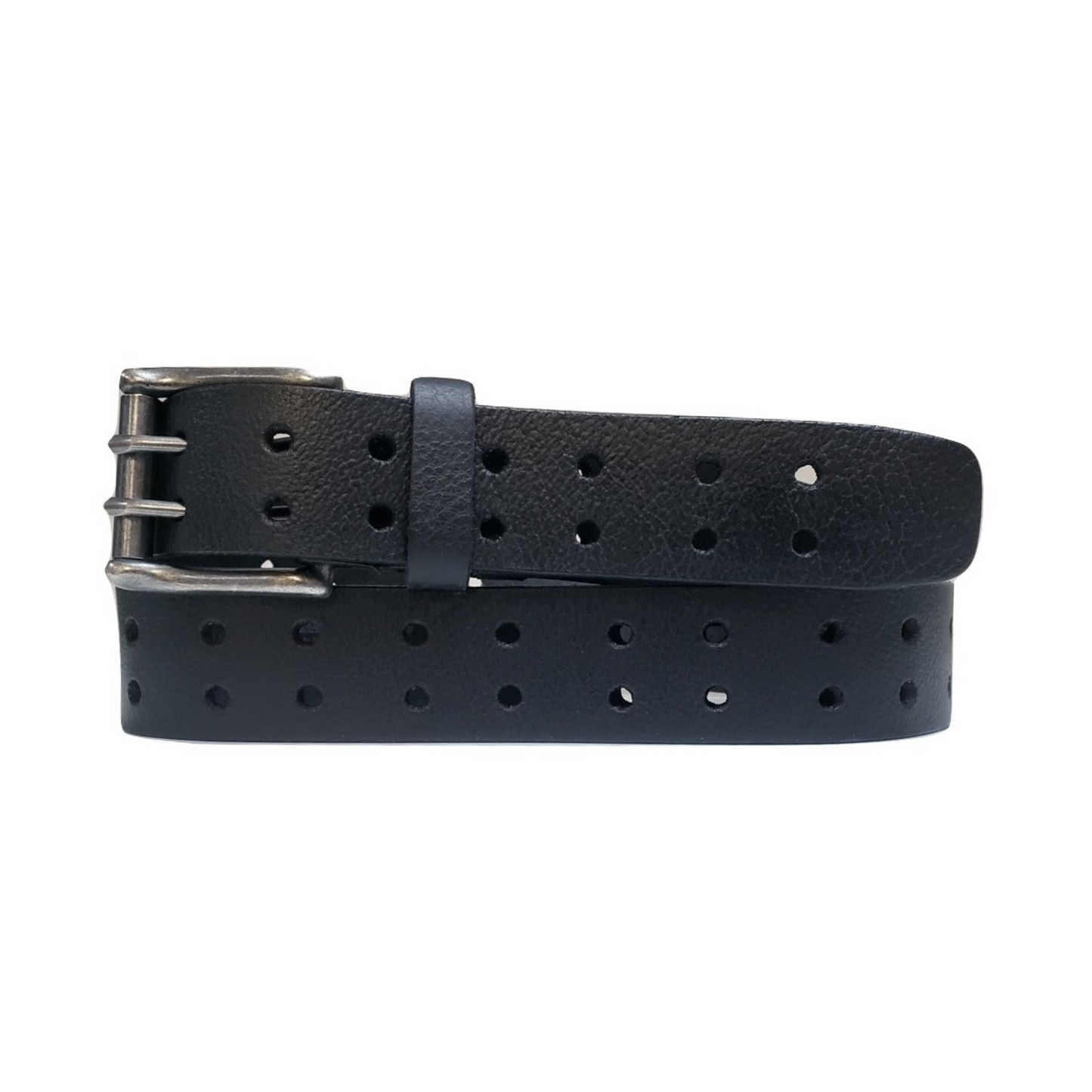 THE DOUBLE HOLE BELTS - 2 PC Gift Set