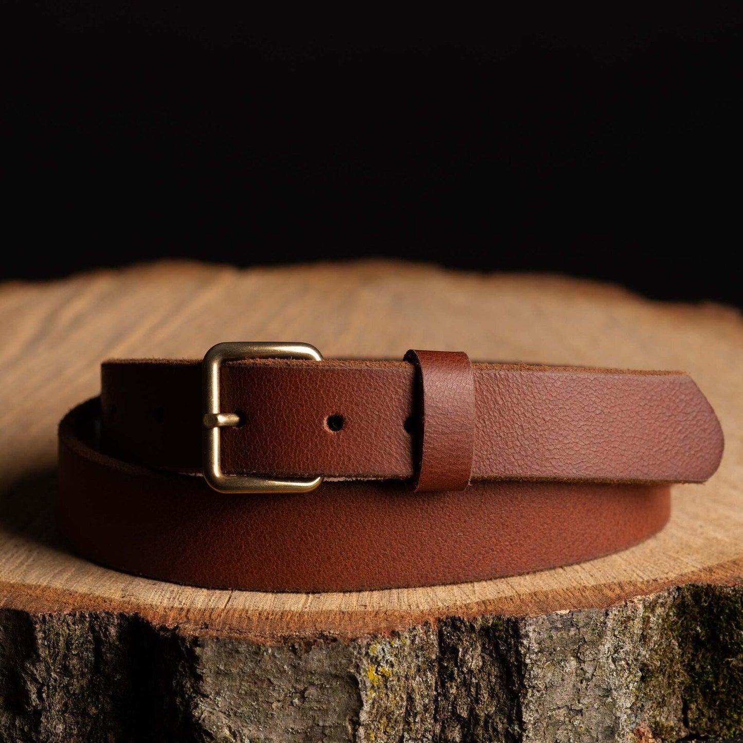 KYOMI-BLACK 100% PREMIUM LEATHER BELT - Made In Canada