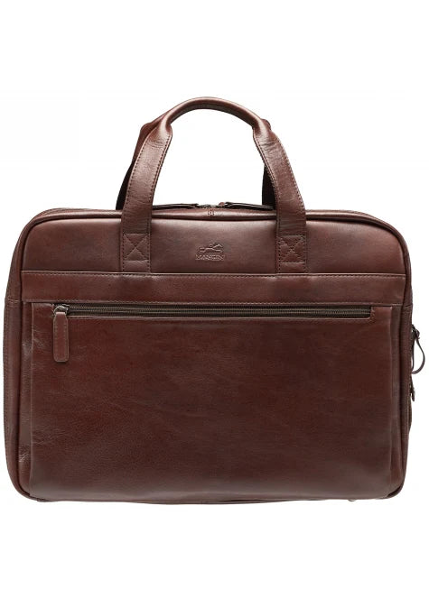 MANCINI BUFFALO DOUBLE COMPARTMENT BRIEFCASE (80s Edition)