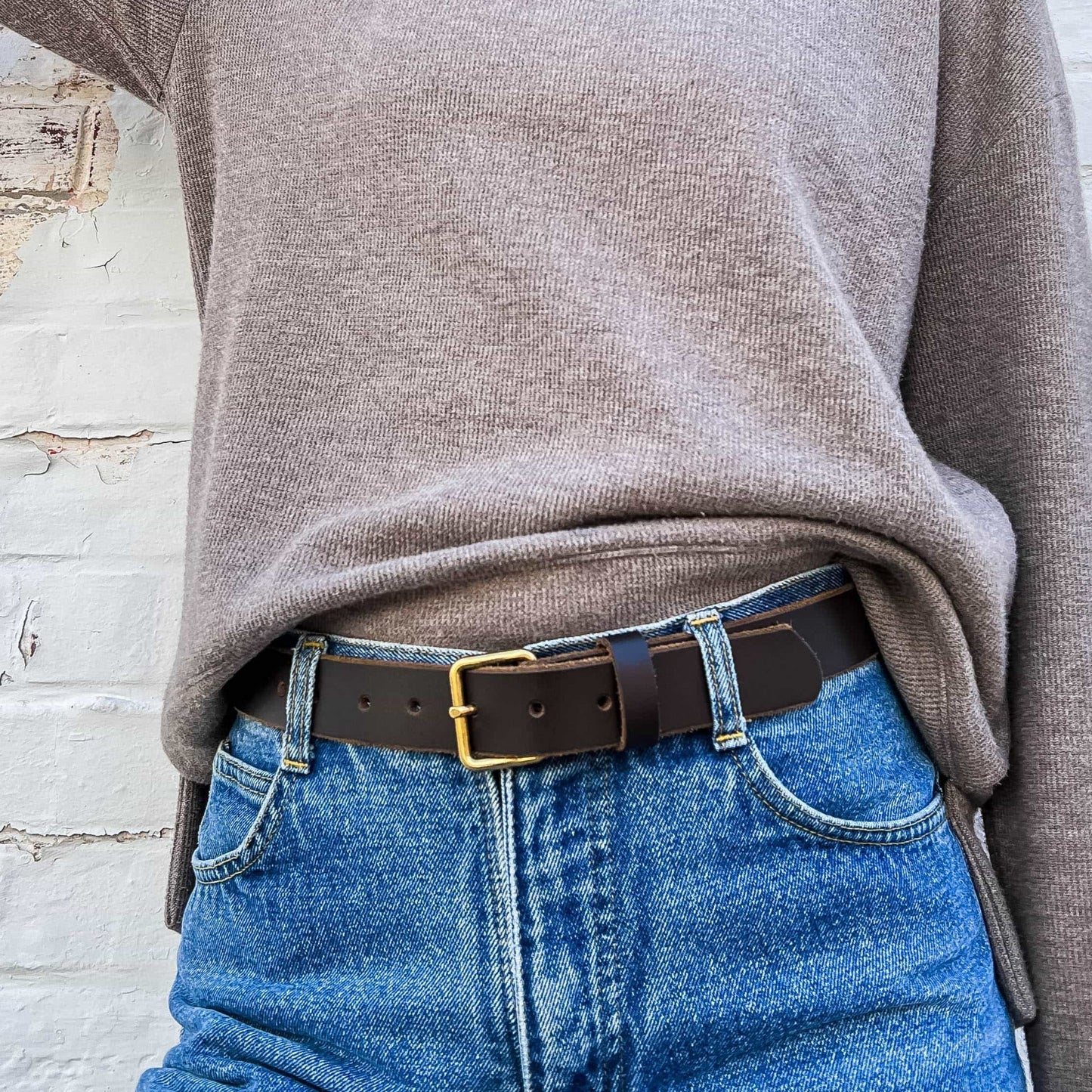 KYOMI-BLACK 100% PREMIUM LEATHER BELT - Made In Canada