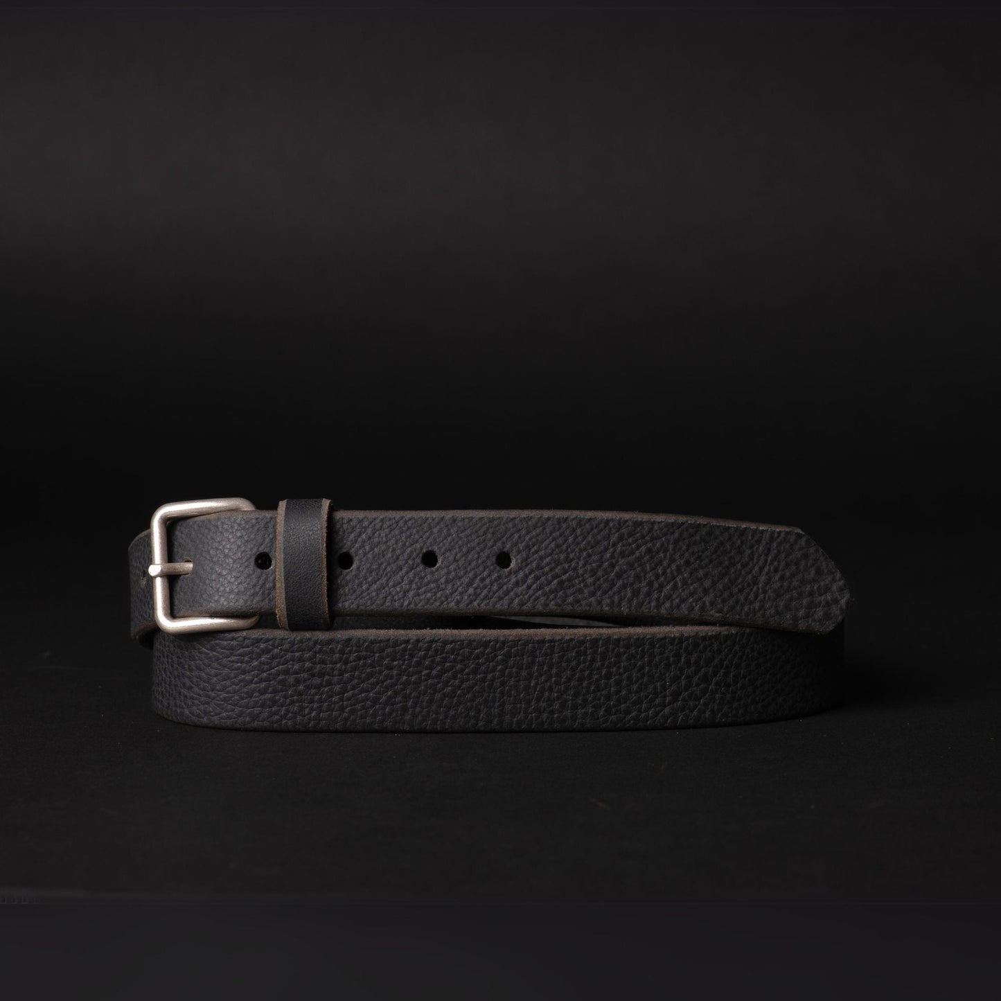 KYOMI-BLACK 100% PREMIUM LEATHER BELT - Made In Canada