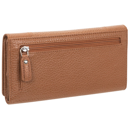 MANCINI LEATHER WALLET TRIFOLD PEBBLED COLLECTION Wallet.