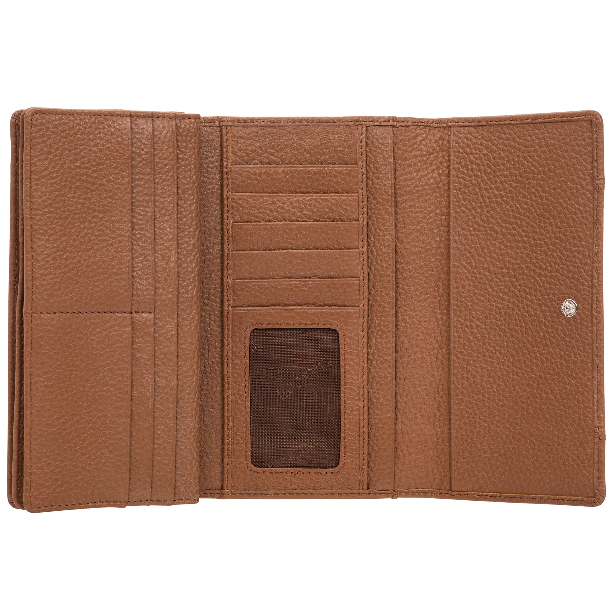 MANCINI LEATHER WALLET TRIFOLD PEBBLED COLLECTION Wallet.