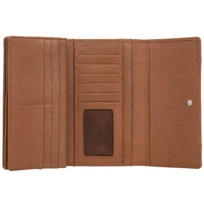 MANCINI LEATHER WALLET TRIFOLD PEBBLED COLLECTION Wallet.