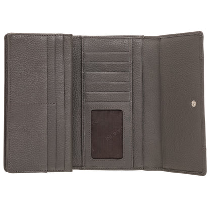 MANCINI LEATHER WALLET TRIFOLD PEBBLED COLLECTION Wallet.