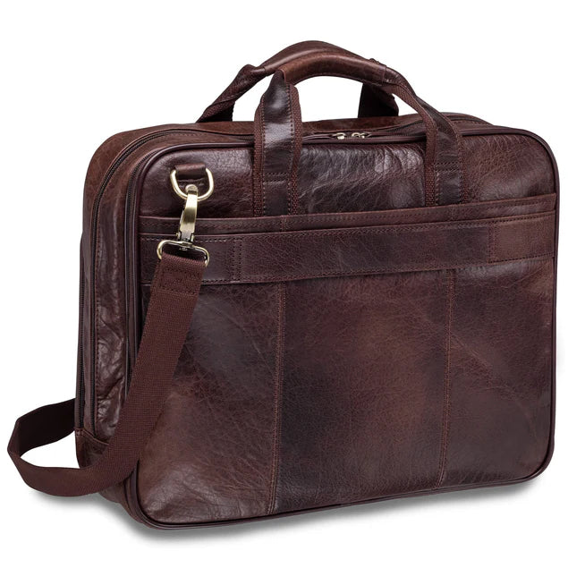 MANCINI BUFFALO DOUBLE COMPARTMENT BRIEFCASE (Arizona Collection)