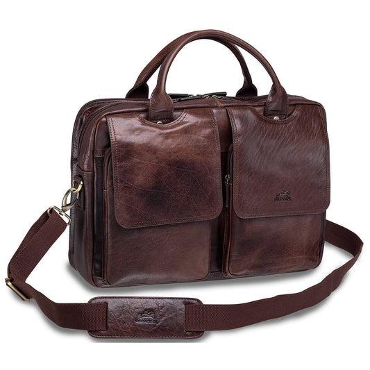 MANCINI BUFFALO DOUBLE COMPARTMENT BRIEFCASE (70s Edition)