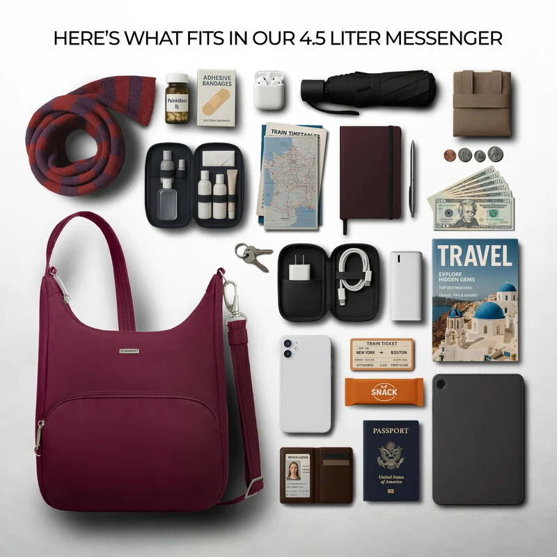 SAC BANDOULIÈRE ANTIVOL TRAVELON CLASSIQUE 19