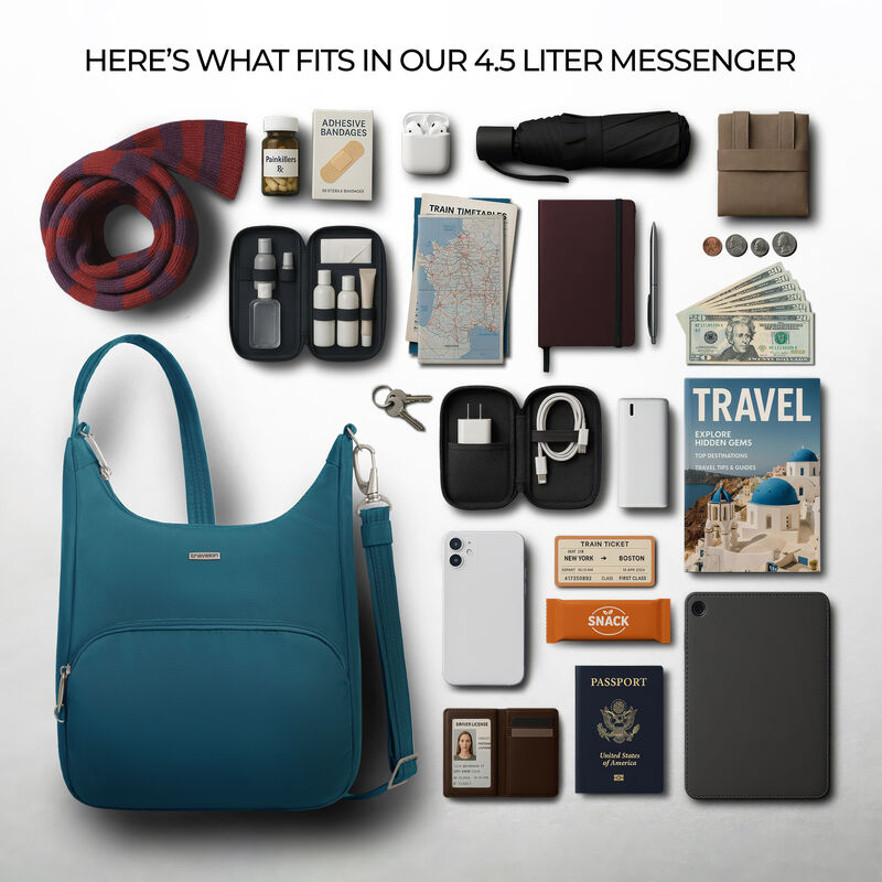 SAC BANDOULIÈRE ANTIVOL TRAVELON CLASSIQUE 25