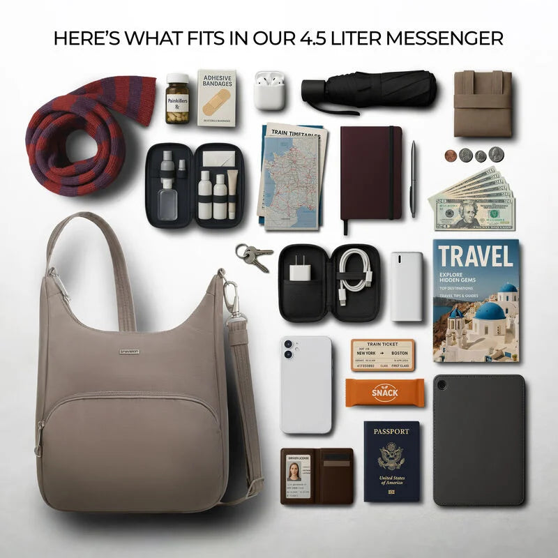 SAC BANDOULIÈRE ANTIVOL TRAVELON CLASSIQUE 34