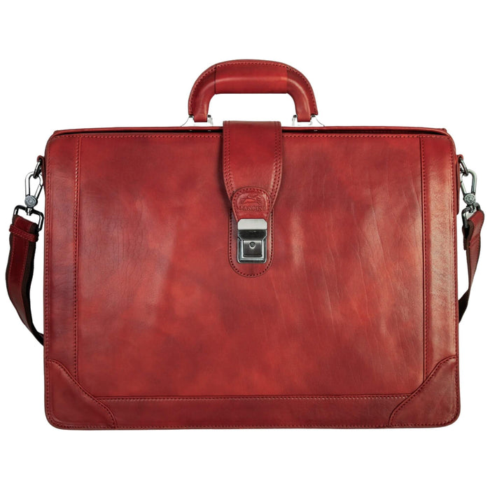 Mancini Buffalo Luxurious Laptop Litigator Briefcase - Pelle D'Oro Collection (1960's Edition)
